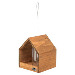 Trixie Vogelfutterhaus aus Holz mit Silo zum Aufhängen braun – Bild 1 von 2