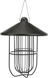 Produktbild von Trixie Vogelfutterhaus für Fettkugeln mit Metalldach in Silber und Schwarz - 506 g
