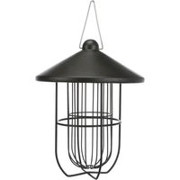 Produktbild von Trixie Vogelfutterhaus für Fettkugeln mit Metalldach in Silber und Schwarz - 506 g