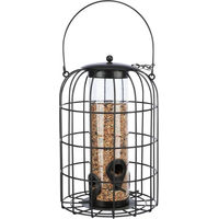 Produktbild von Trixie Vogelfutterhaus mit Schutzgitter in Schwarz aus Metall und Kunststoff