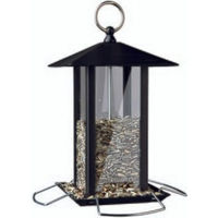 Produktbild von Trixie Vogelhaus Futterspender aus Metall Schwarz - 1 l
