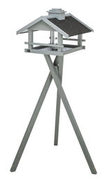 Produktbild von TRIXIE Vogelhaus mit Ständer und Silo aus Holz in Grau
