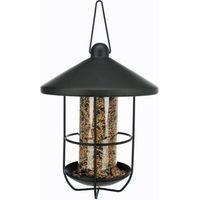 Produktbild von Trixie Vogelhaus Outdoor Futterspender aus Metall in Schwarz 500 ml - 500 ml
