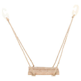 Produktbild von Trixie Vogelschaukel aus FSC-zertifiziertem Naturholz für Wellensittiche und Vögel 19,5 x 19,5 x 27 cm