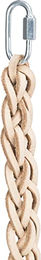Trixie Vogelspielzeug aus Leder mit Holzperlen in Natur für Nymphensittiche 50 cm - 50 cm – Bild 1 von 3