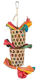 Produktbild von Trixie Vogelspielzeug aus Naturmaterial in Bunt 35cm
