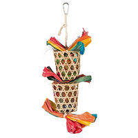 Produktbild von Trixie Vogelspielzeug aus Naturmaterial in Bunt 35cm