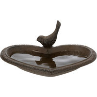 Produktbild von Trixie Vogeltränke aus Metall in Herzform für Wildvögel Braun 250 ml