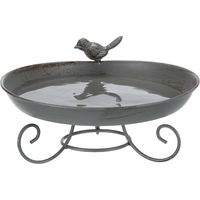 Produktbild von Trixie Vogeltränke und Vogelbad aus Metall in Grau 800 ml - 800 ml