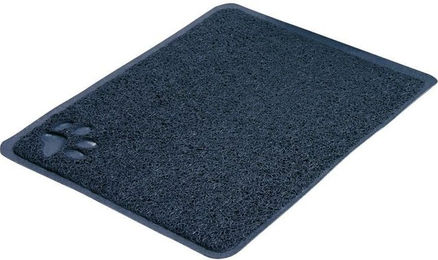 Trixie Vorleger für Katzentoiletten aus Kunststoff in Grau/Schwarz 45 x 37 cm – Bild 1 von 5