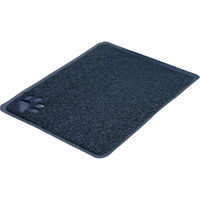 Produktbild von Trixie Vorleger für Katzentoiletten aus Kunststoff in Grau/Schwarz 45 x 37 cm