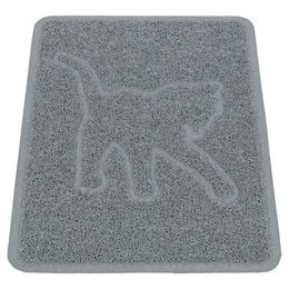 Produktbild von Trixie Vorleger für Katzentoiletten KatzenSilhouette aus PVC in Hellgrau