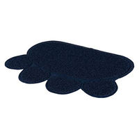 Produktbild von Trixie Vorleger für Katzentoiletten Pfotenform Blau aus Kunststoff 60 x 45 cm