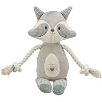 Produktbild von Trixie Waschbär Plüschspielzeug für Hunde mit Sound 33 cm Grau - 33 cm