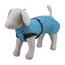 Trixie Wintermantel Riom für Hunde aus Polyester in Blau, Größe M, wasserabweisend - 1 Stk. – Bild 1 von 7