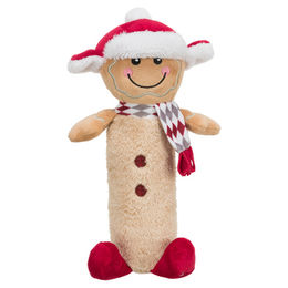 Produktbild von Trixie Xmas Hundespielzeug Lebkuchenmann Plüschspielzeug knistert braun - 1 Stk.