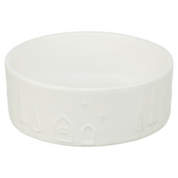 Produktbild von Trixie Xmas Keramiknapf Weiß für Hunde Durchmesser 12 cm - 300 ml