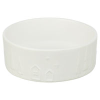 Produktbild von Trixie Xmas Keramiknapf Weiß für Hunde Durchmesser 16 cm - 0,8 l
