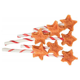 Produktbild von Trixie Xmas Lollipop Kausnack für Hunde mit Huhn Rind und Ente glutenfrei und ohne Zucker 150 Stück - 150 x 14 g