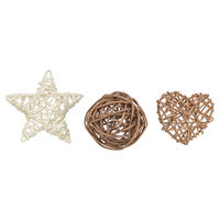 Produktbild von Trixie Xmas Rattan-Set aus Weide für Kaninchen 3 Stück Natur Braun