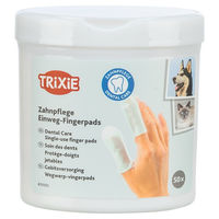 Produktbild von Trixie Zahnpflege Einweg-Fingerpads mit Minze für Hunde, Katzen und Kleintiere 50 Stück - 50 Stk.