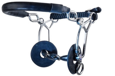Produktbild von TRM Hackamore Combi Short Gebiss Elliptical Sweet Iron Schwarz
