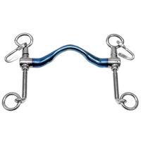 Produktbild von TRM Kandarengebiss Baby non fixed port in Blau aus Metall