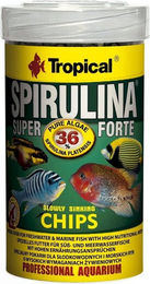 Tropica Super Spirulina Forte Chips Fischfutter für Meerwasserfische 100 ml – Bild 1 von 2