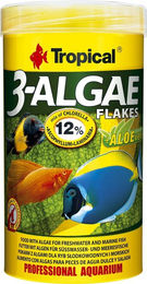 Produktbild von Tropical 3-Algae Flakes Fischfutter 250 ml