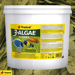 Tropical 3-Algae Flakes Fischfutter für Süßwasserfische 5 Liter - 5 l – Bild 1 von 5