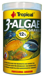 Tropical 3-Algae Granulat Fischfutter mit hohem Algenanteil 250 ml - 110 g – Bild 1 von 3