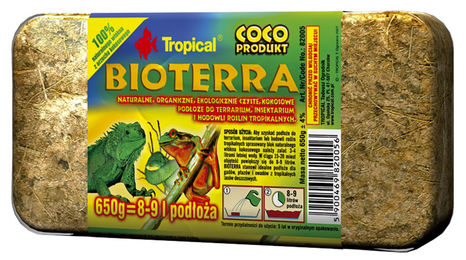 Produktbild von Tropical Bioterra Kokossubstrat für Terrarien 650g Braun