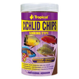 Tropical Cichlid Chips Fischfutter für Buntbarsche und Diskusfische 250 ml - 250 ml – Bild 1 von 3