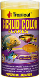 Tropical Cichlid Color Flakes Süßwasser Fischfutter für Buntbarsche Diskus und Tropenfische 250 ml - 250 ml – Bild 1 von 7