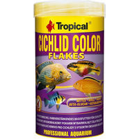 Produktbild von Tropical Cichlid Color Flakes Süßwasser Fischfutter für Buntbarsche Diskus und Tropenfische 250 ml - 250 ml