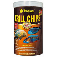Produktbild von Tropical Krill Chips Fischfutter mit Krill und Garnele für Süßwasserfische 1000 ml - 1 l