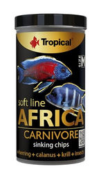 Tropical Soft Line Africa Carnivore Fischchips für Süßwasserfische mit Hering und Insekten 250 ml - 130 g – Bild 1 von 3
