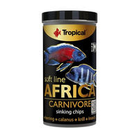 Produktbild von Tropical Soft Line Africa Carnivore Fischchips für Süßwasserfische mit Hering und Insekten 250 ml - 130 g