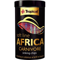Produktbild von Tropical Soft Line Africa Carnivore Fischfutter mit Hering und Insekten für Süßwasserfische 100 ml - 52 g
