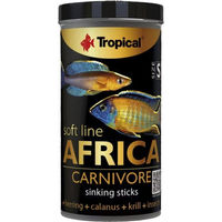 Produktbild von Tropical Soft Line Africa Carnivore Fischfutter Sticks für Süßwasserfische 100 ml