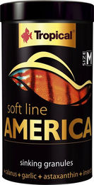 Tropical Soft Line America Size M Fischfutter Granulat für Diskus und Süßwasserfische mit Hering und Insekten 250 ml - 150 g – Bild 1 von 3