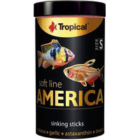 Produktbild von Tropical Soft Line America Sticks für Süßwasserfische mit Hering und Insekten 140 g - 140 g