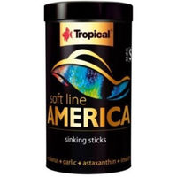 Produktbild von Tropical Softline America Sticks Size S Süßwasser Fischfutter für Buntbarsche 100 ml - 100 ml