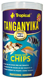 Tropical Tanganyika Chips Sinkendes Buntbarsch Futter mit Krill und Tintenfisch 1 l - 1 l – Bild 1 von 3