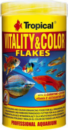 Tropical Vitality & Color Flakes Flockenfutter für Tropenfische und Diskusfische 500 ml - 500 ml – Bild 1 von 7
