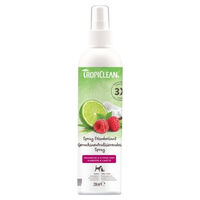 Produktbild von TropiClean 3in1 Geruchsneutralisierendes Spray Himbeere Limette 236 ml