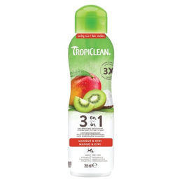 TropiClean 3in1 Stärkendes Shampoo Kiwi + Mango für Hunde 355 ml – Bild 1 von 1