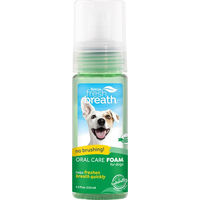 Produktbild von TropiClean Fresh Breath Zahnpflege Schaum Fresh Mint Grün - 133 ml