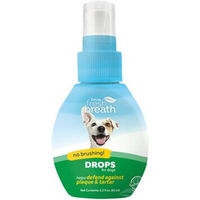 Produktbild von TropiClean Mundpflegetropfen zur Zahnpflege für Hunde für alle Altersstufen 59 ml
