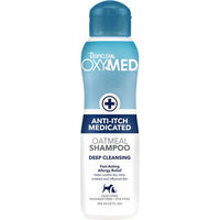 Produktbild von TropiClean OxyMed Anti-Juckreiz Shampoo für Hunde zur Linderung von Allergien und Hautirritationen 355 ml - 355 ml